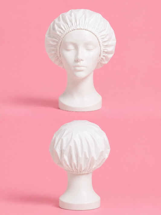 Shower cap white